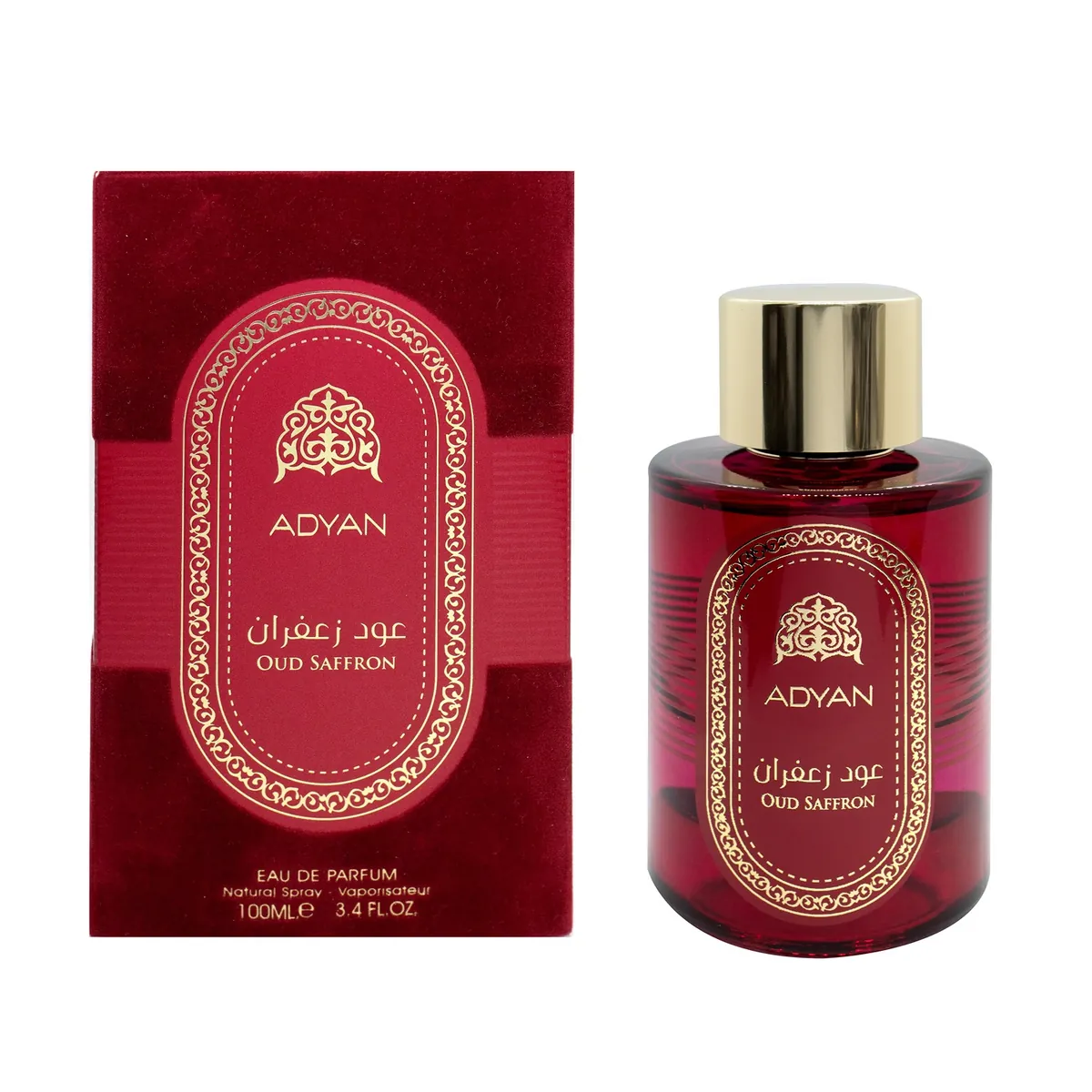 Adyan Oud Saffron Eau De Parfum- (3.4Oz) 100ml
