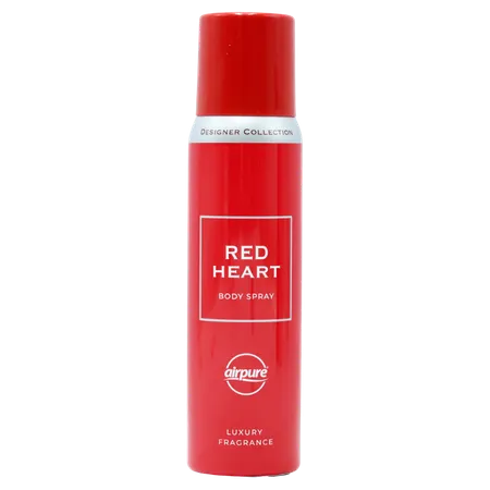 Airpure Ladies Red Heart Luxury Fragrance Body Spray for Women - 100 ml