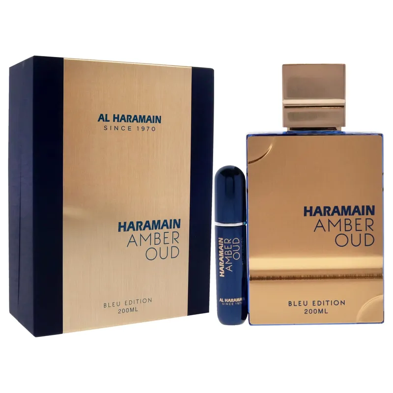 Al Haramain Amber Oud Blue Edition Eau de Parfum 200ml + 10ml Mini Spray