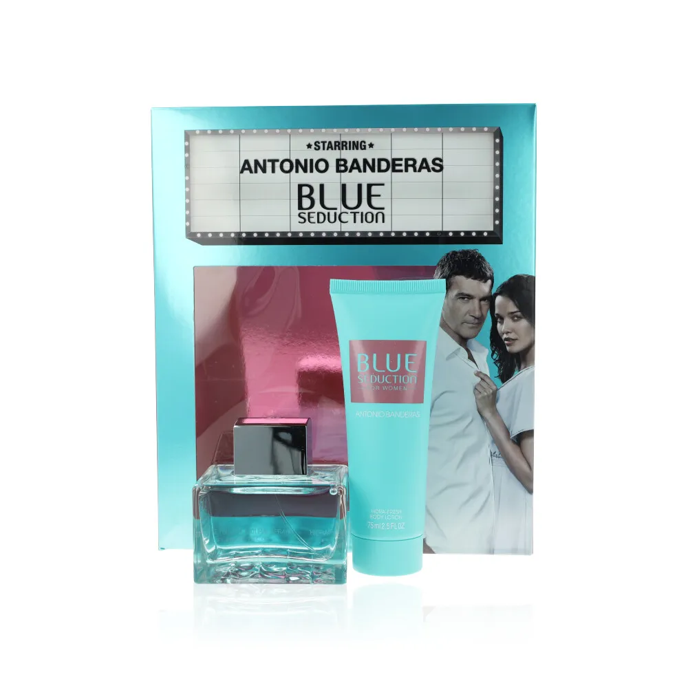 Antonio Banderas Blue Seduction - *For Clearance – Brand new sealed item with minor box damage (e.g., squash). Picture for reference only; actual damage of box may vary. Product itself is PRISTINE. Giftset