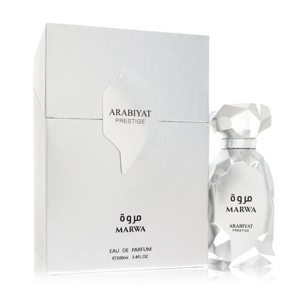 Arabiyat Prestige Marwa Eau de Parfum, 100ml, Silver For Men