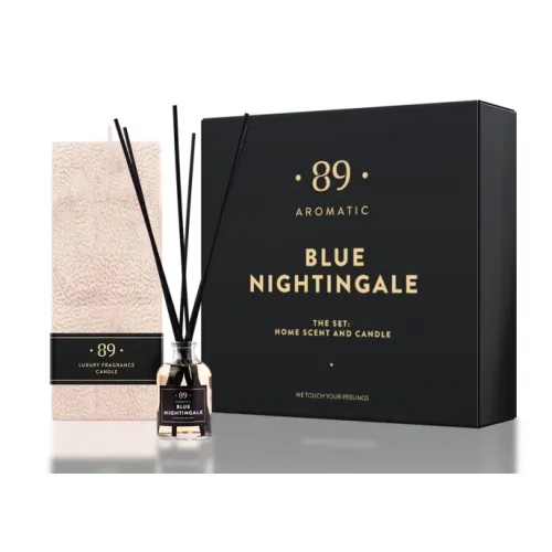 Aromatic 89 Home Fragrance & Perfumed Candle Set Blue Nightingale
