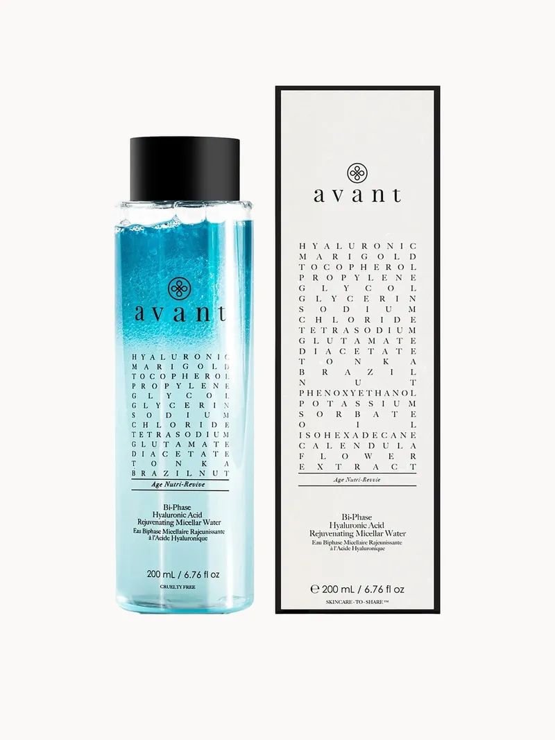 Avant Skincare Bi-Phase Hyaluronic Acid Rejuvenating Micellar Water 200ml