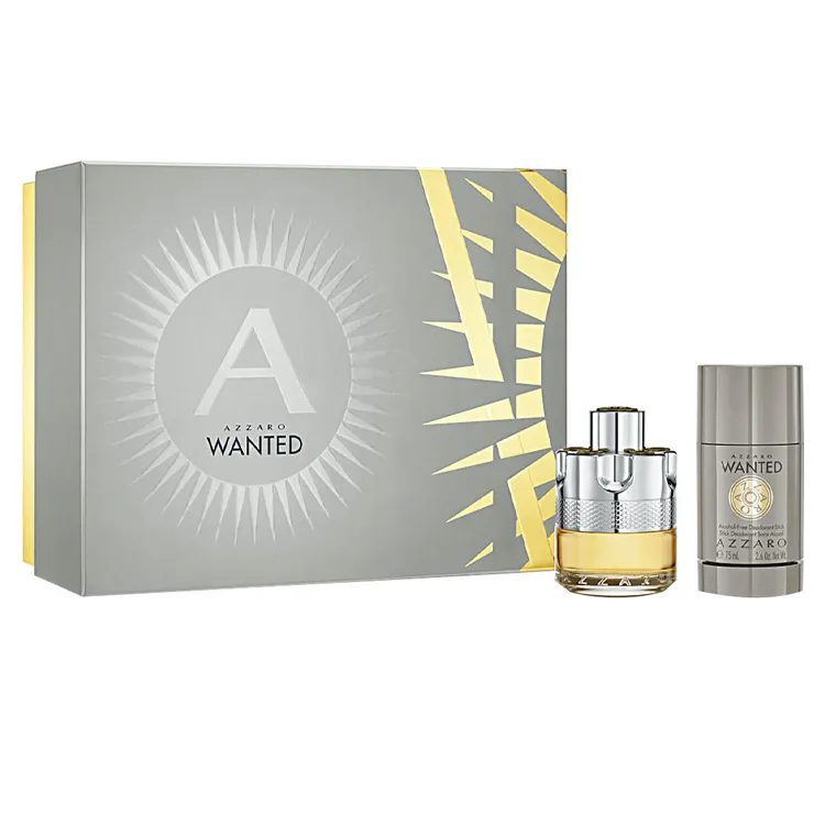 Azzaro Wanted Eau de Toilette 50ml Spray & 75ml Deodorant Stick Set