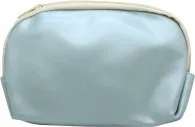 Bags Unlimited Shimmer Small Zip Pouch - Blue White