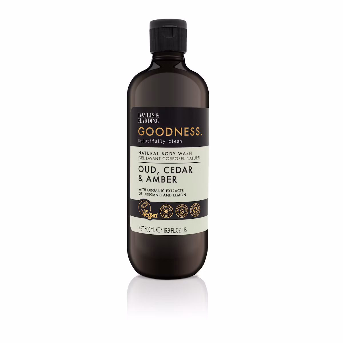 Baylis & Harding Goodness Oud Cedar & Amber Body Wash 500 ml