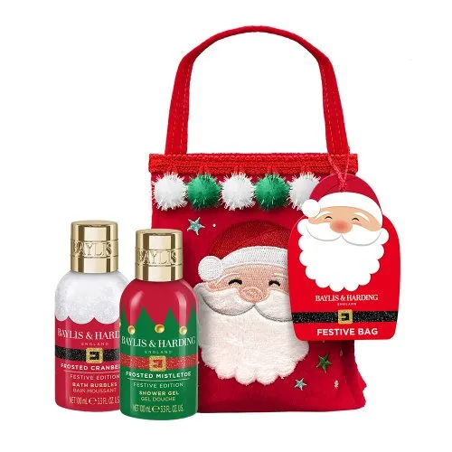 Baylis & Harding Baylis & Harding Festive Beauty Bag Gift Set 2x100ml Santa