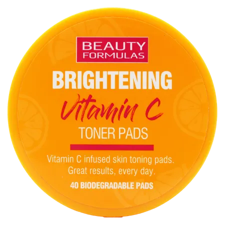 Beauty Formulas Brightening Vitamin C Toner Pads - 40 pcs