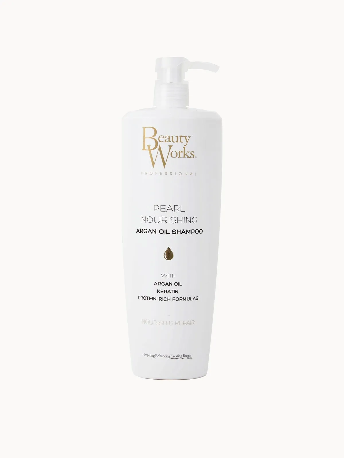 Beauty Works Pearl Nourishing Argan Oil Shampoo 1 Litre
