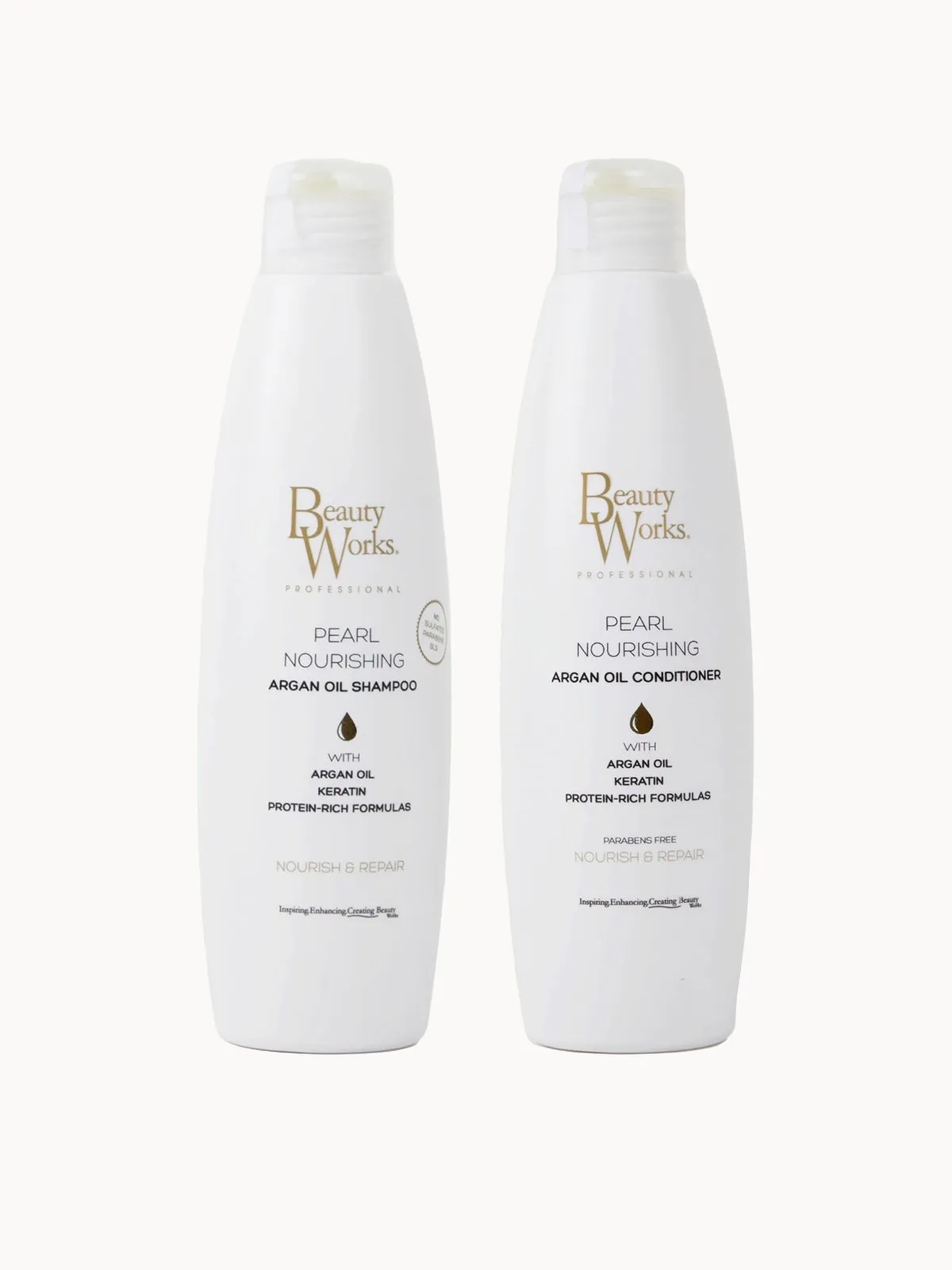 Beauty Works Pearl Nourishing Shampoo and Conditioner Bundle Sulphate Free 250ml