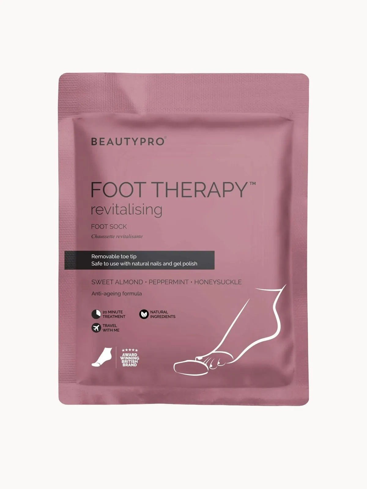 BEAUTYPRO Foot Therapy Booties with Removable Toe Tip