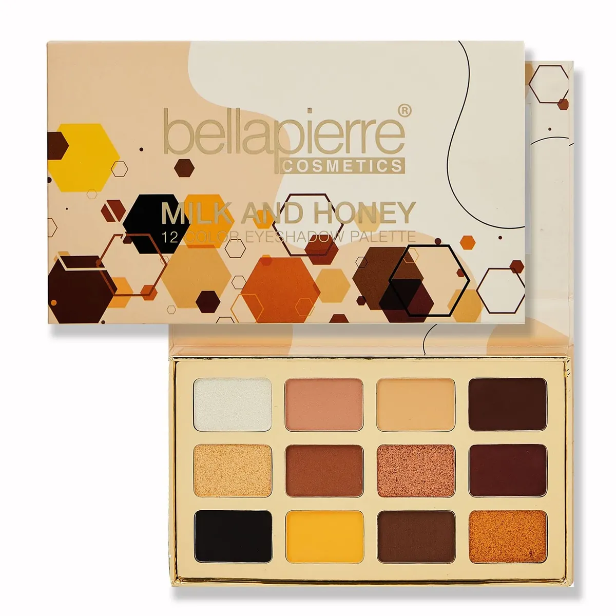 Bellapierre Cosmetics 12 Colour Eyeshadow Palette 25g - Milk And Honey