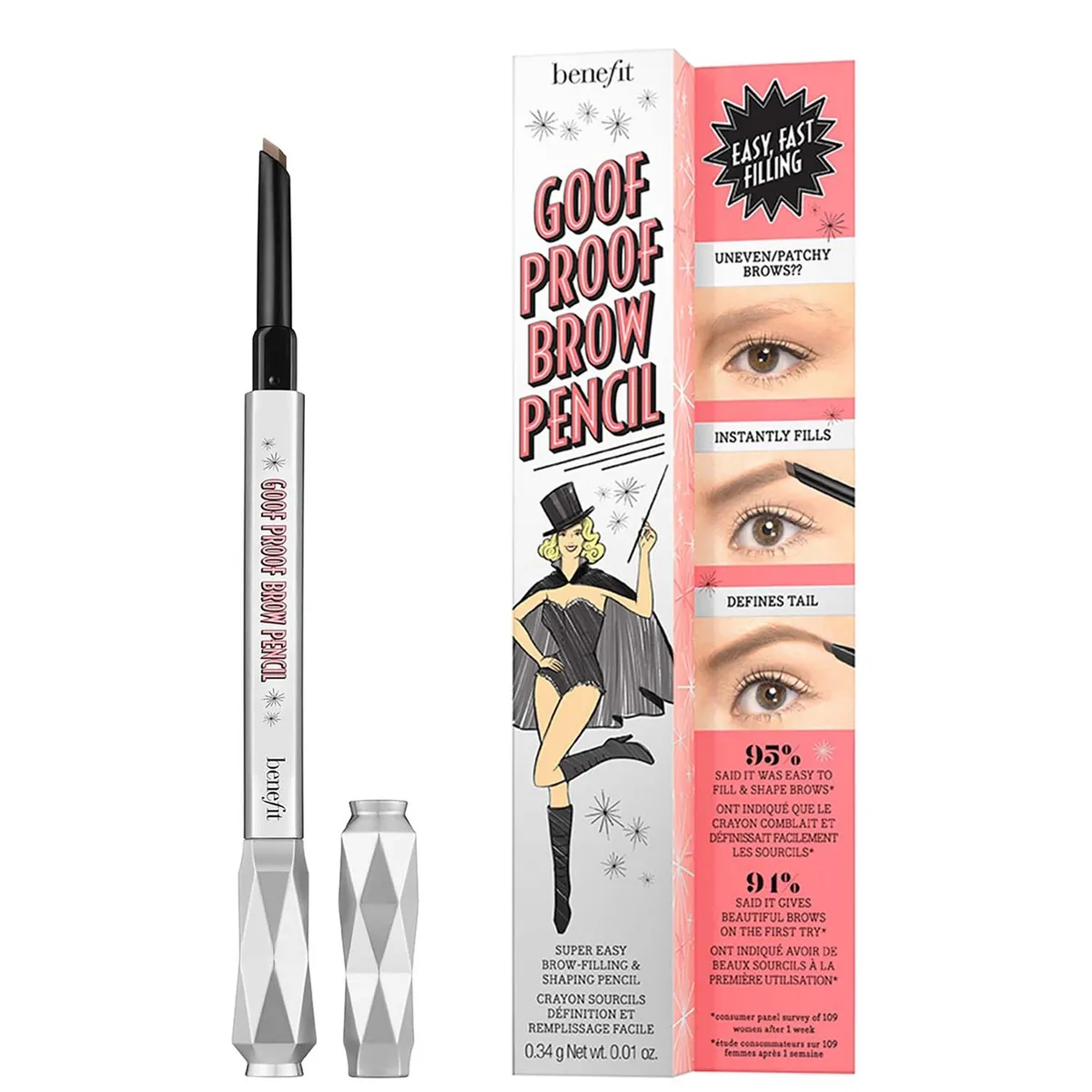 benefit Goof Proof Brow Pencil (Various Shades) - 05 Deep