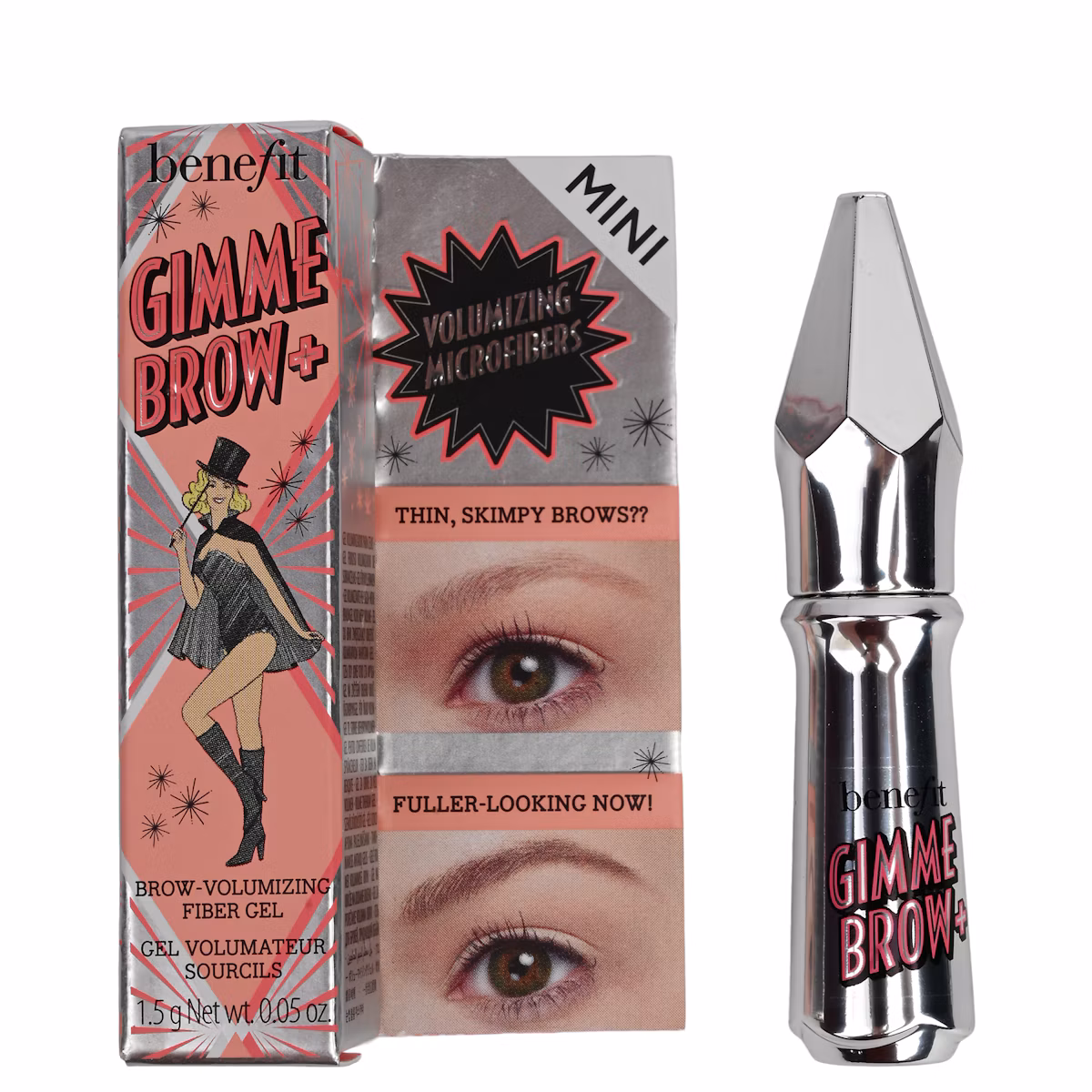 Benefit Mini Gimme Brow Volumizing Fiber Gel 04 Medium 1,5 g