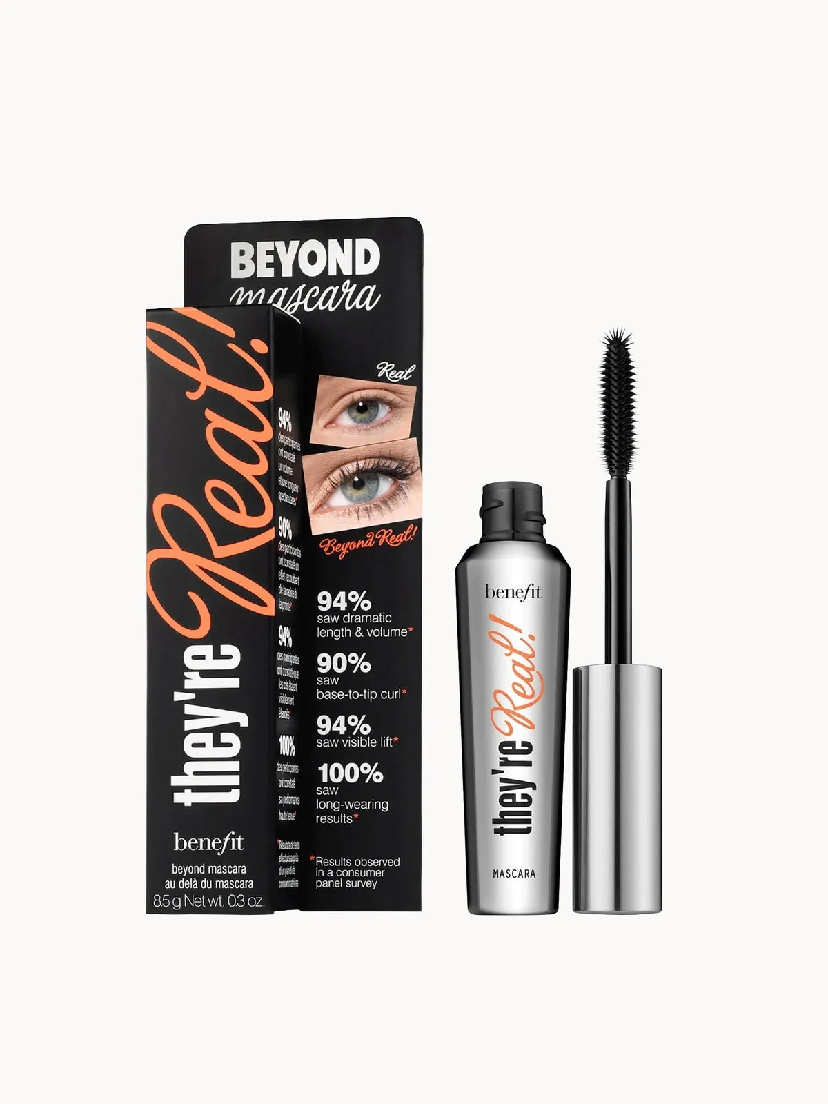 benefit They're Real Lengthening Mascara - Jet Black 8.5g (Worth £56)
