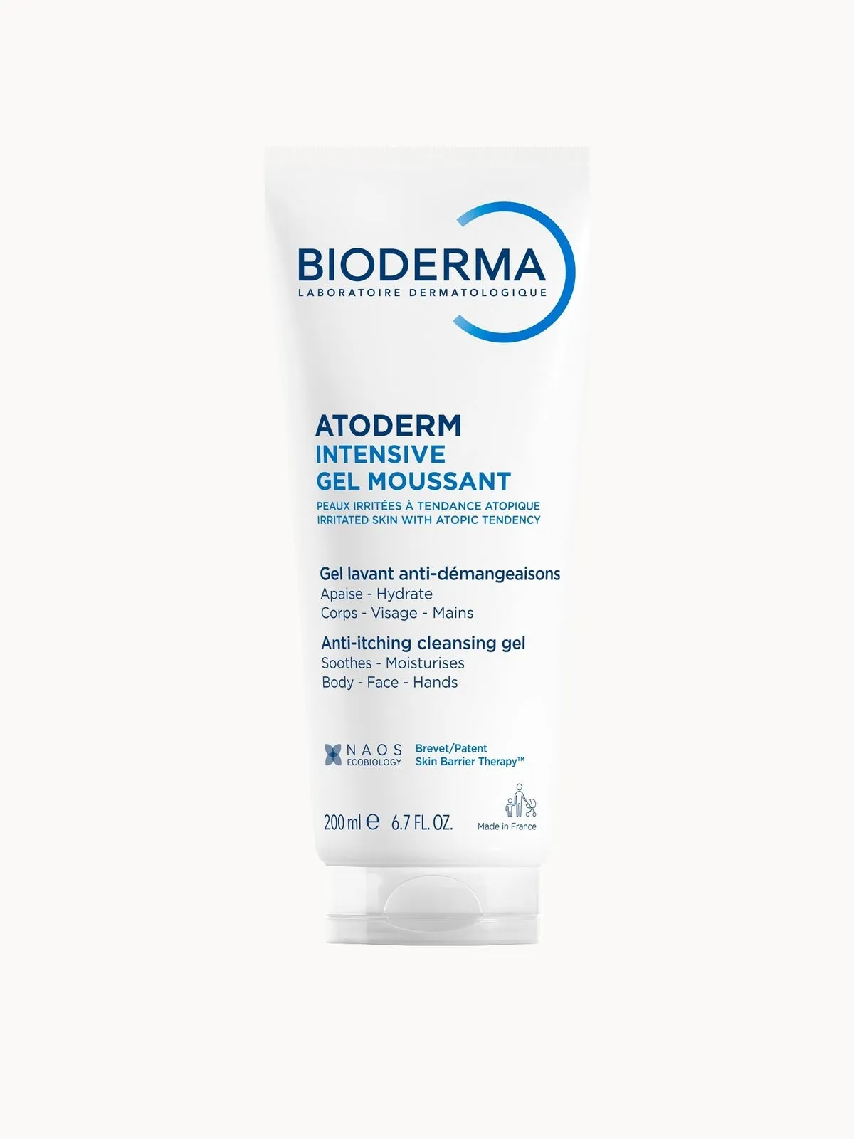 Bioderma Atoderm Ultra-Soothing Unfragranced Body Wash for Very Dry Atopic Eczema-Prone Skin 200ml