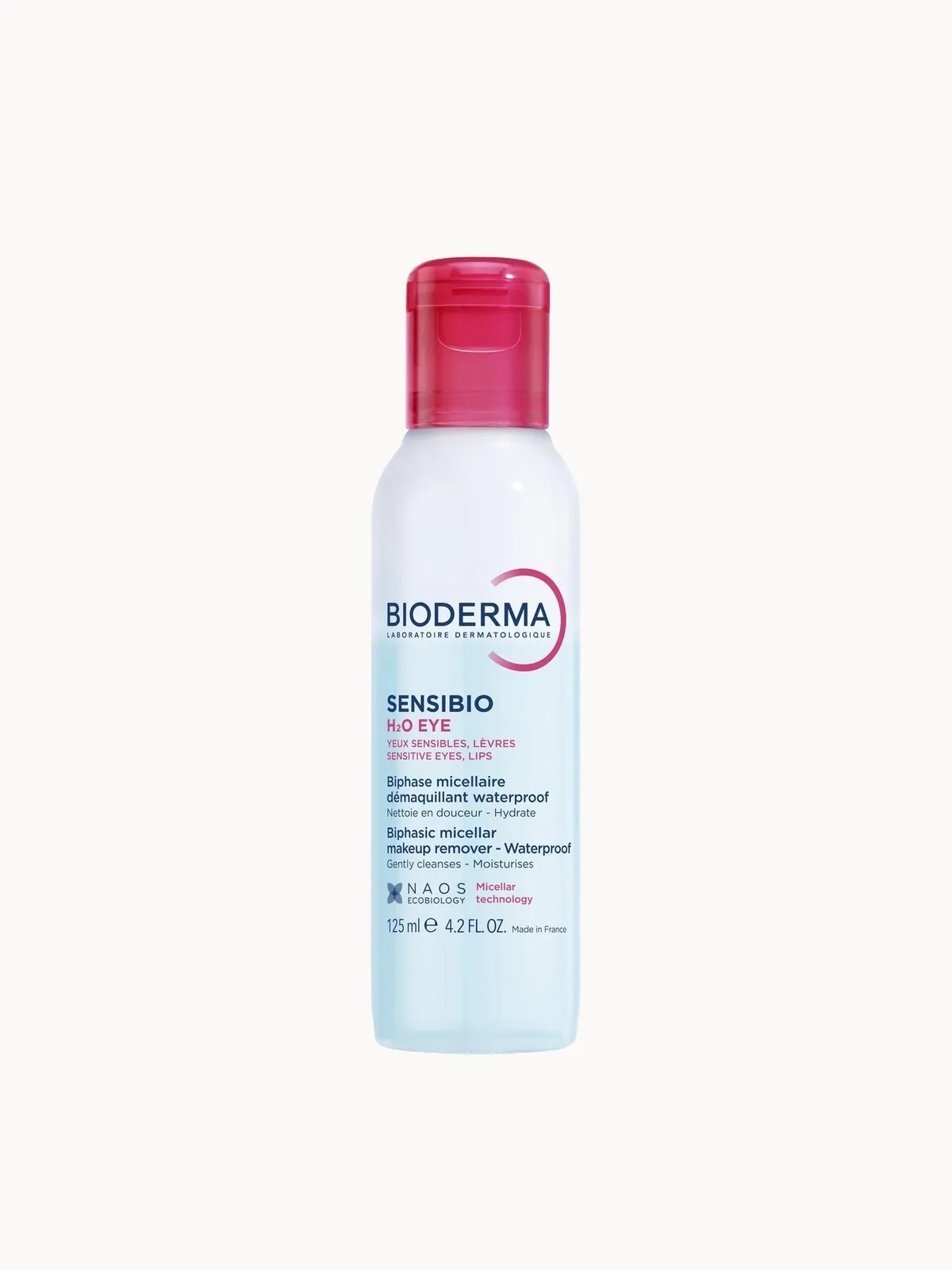 Bioderma Sensibio H2O Waterproof Eye Make-Up Remover for Sensitive Skin 125ml
