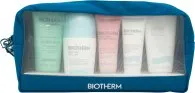 Biotherm Aquasource Routine Pouch Set Deodorant Roll-On 75ml + Cleanser 50ml + Hand cream 20ml + Body lotion 50ml + Face cream 20ml