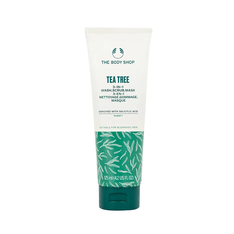 The Body Shop - Tea Tree 3-in-1 Wash, Scrub & Mask (125ml)