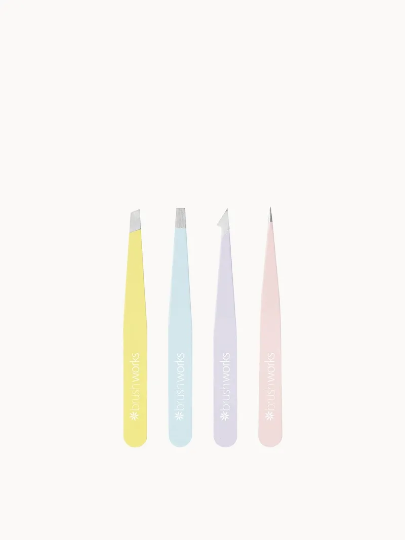 brushworks HD Combination Tweezer Set - Mixed