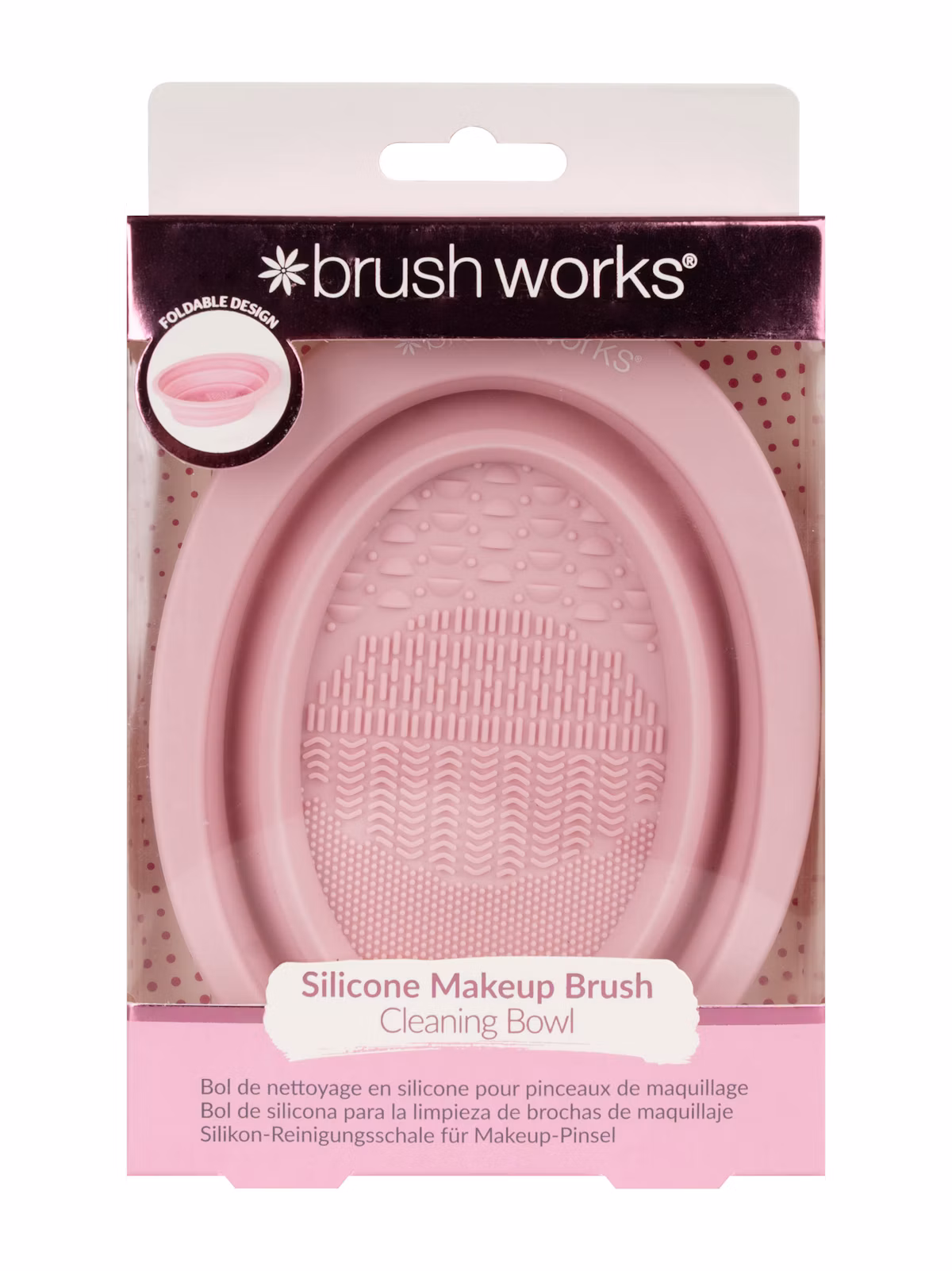 brushworks Silicone Makeup Brush Cleaning Bowl 1 pcs