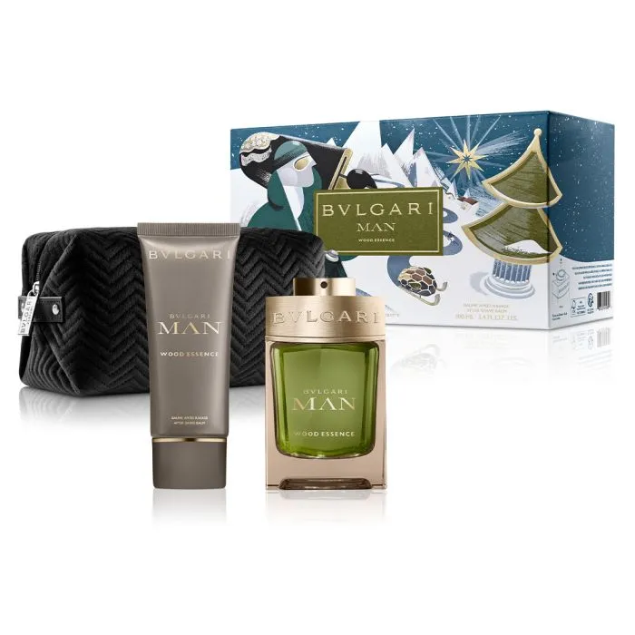 Bvlgari Man Wood Essence Eau de Parfum 100ml Spray Travel Set