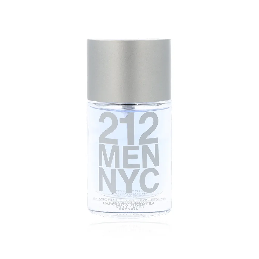 Carolina Herrera 212 MEN - *For Clearance – Brand new sealed item with minor box damage (e.g., squash). Picture for reference only; actual damage of box may vary. Product itself is PRISTINE. EDT Spray 30ml