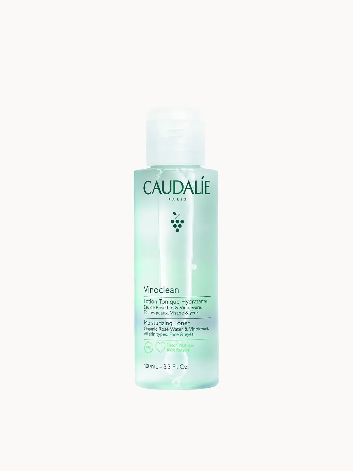 Caudalie Vinoclean Moisturising Toner with Rose Water 100ml