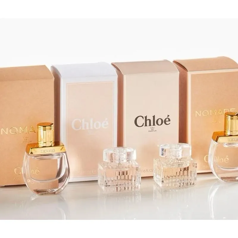 Chloé- Mini 4 Piece Gift Set: Nomade Eau de Parfum (5ml) & Eau de Parfum (5ml) & Nomade Eau de Toilette (5ml)& Eau de Toilette (5ml)