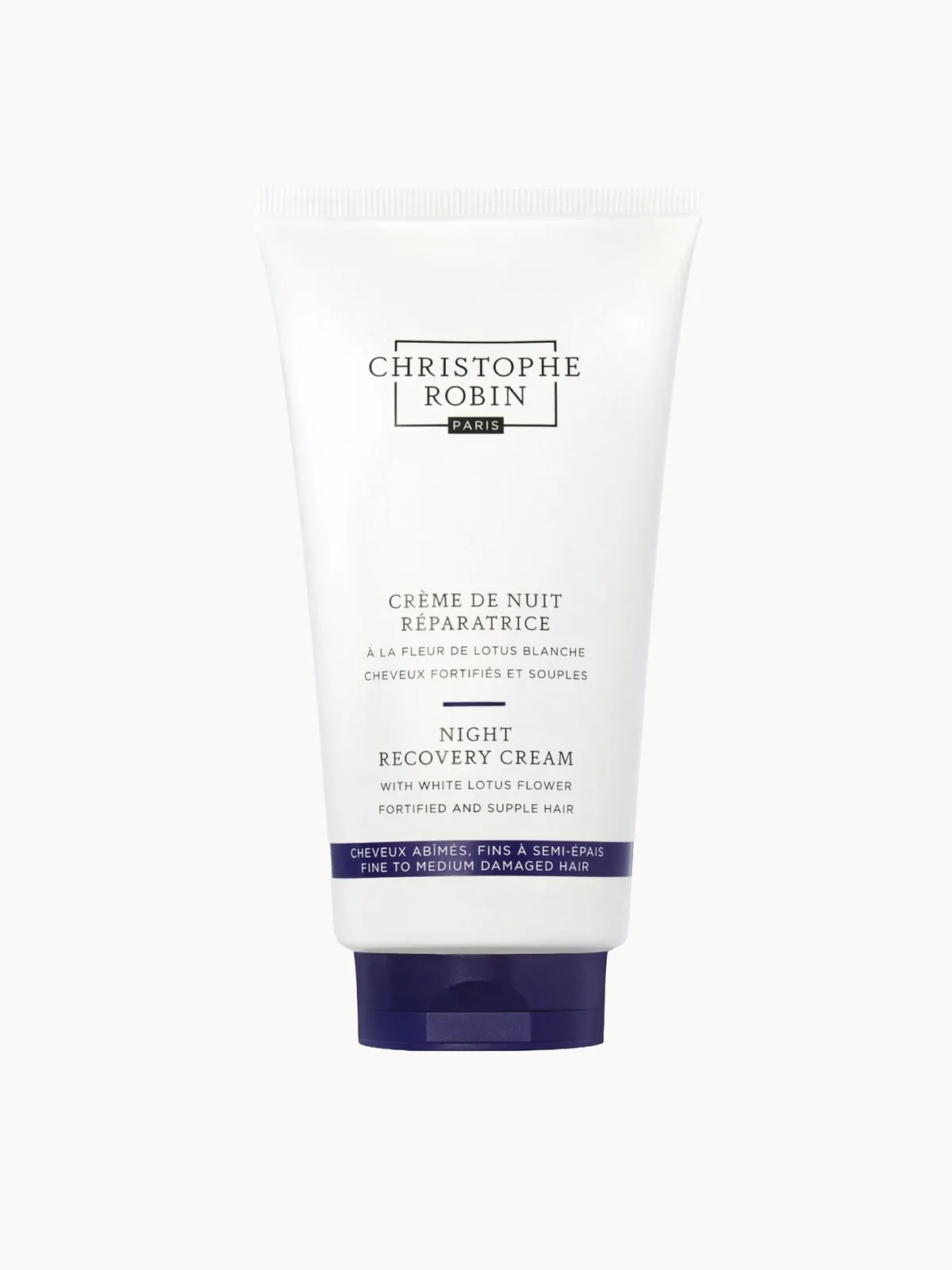 Christophe Robin Night Recovery Cream with White Lotus Flower 150ml