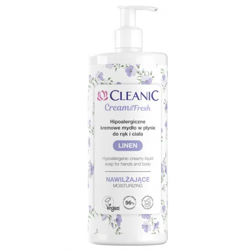 Cleanic Cleanic Hypoallergenic Creamy Liquid Soap for Body and Hands 500ml Linen