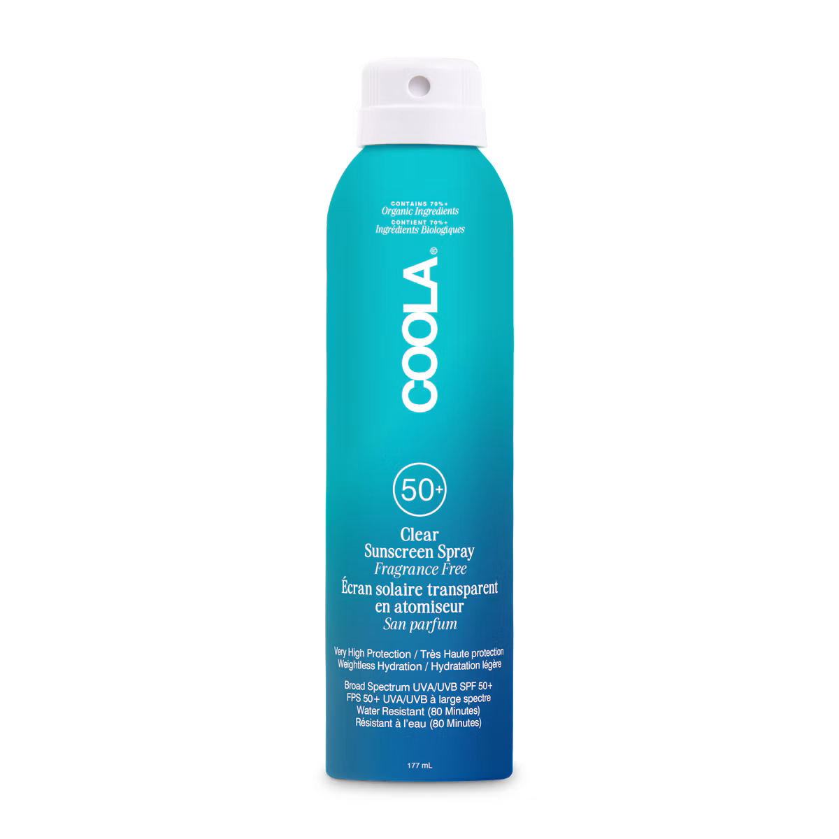 Coola Classic Body Spray Fragrance-Free SPF50 177 ml
