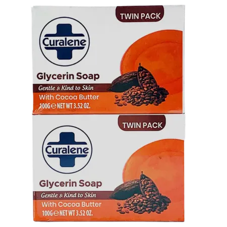 Curalene G Cocoa Butter Glycerine Soap Twin Pack - 2 x 100 g