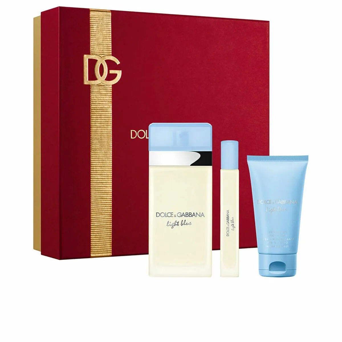 Dolce & Gabanna Light Blue Eau De Toilette 100ml Spray Gift Set