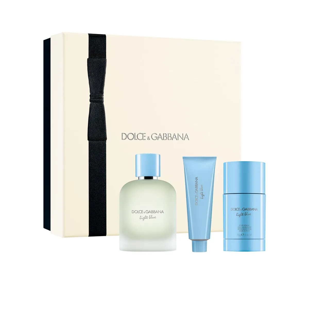 Dolce & Gabbana Light Blue Set: EDT 100Ml Spray + Shower Gel 50Ml + Deodorant Stick 75G