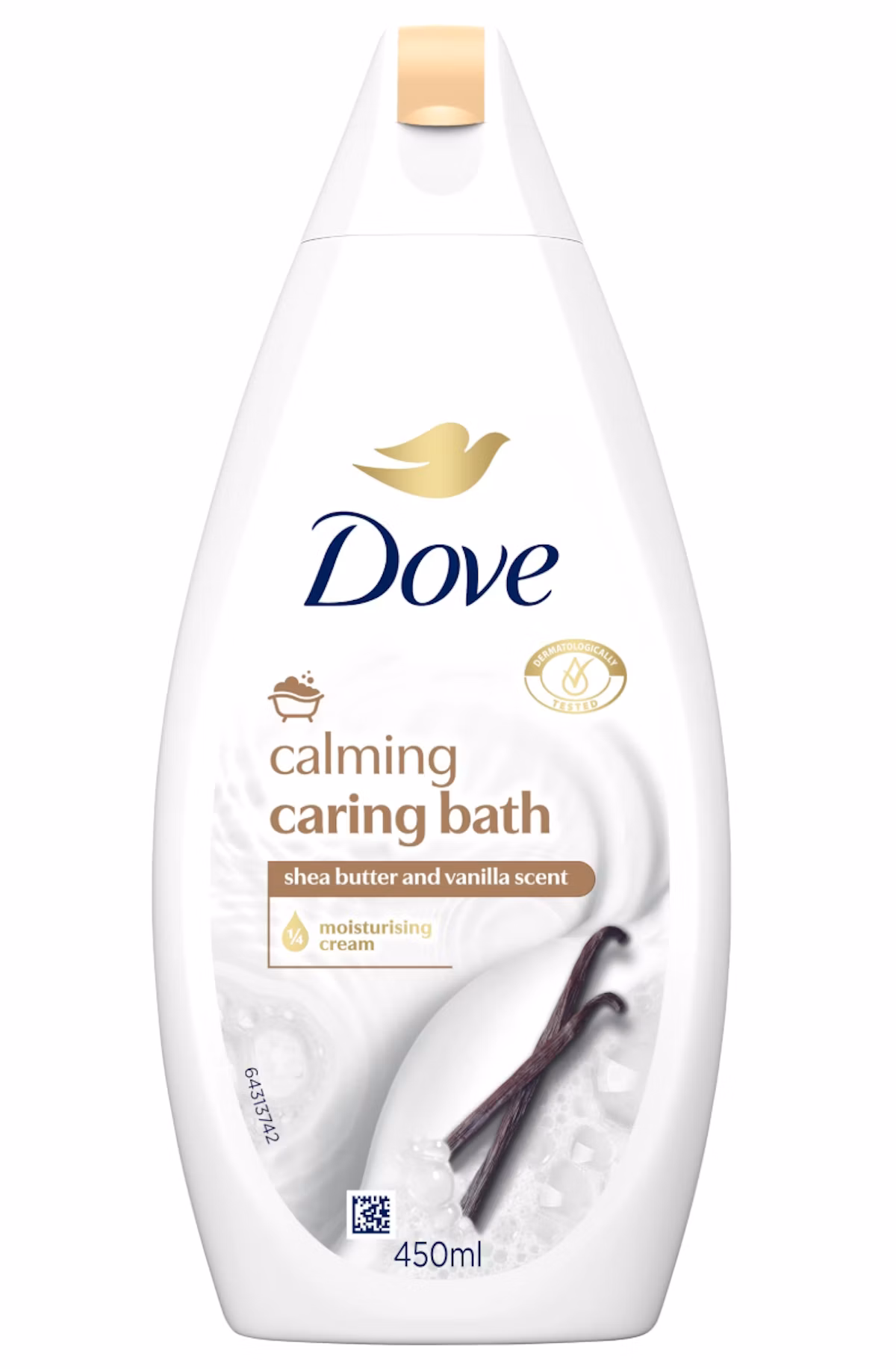 Dove Caring Bath Shea Butter With Warm Vanilla Bath Cream 450 ml