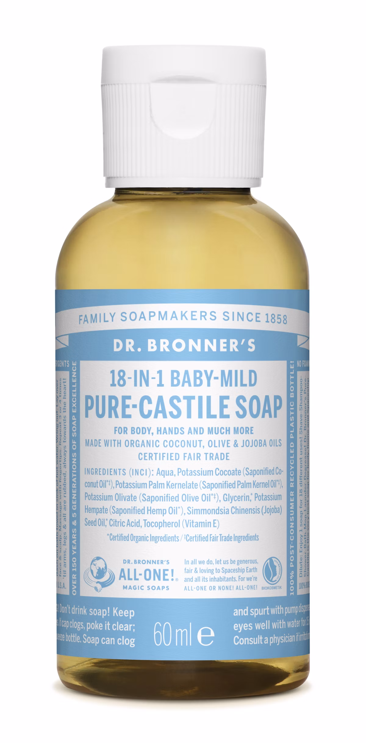 Dr. Bronner’s Magic Soap Baby Unscented 60 ml