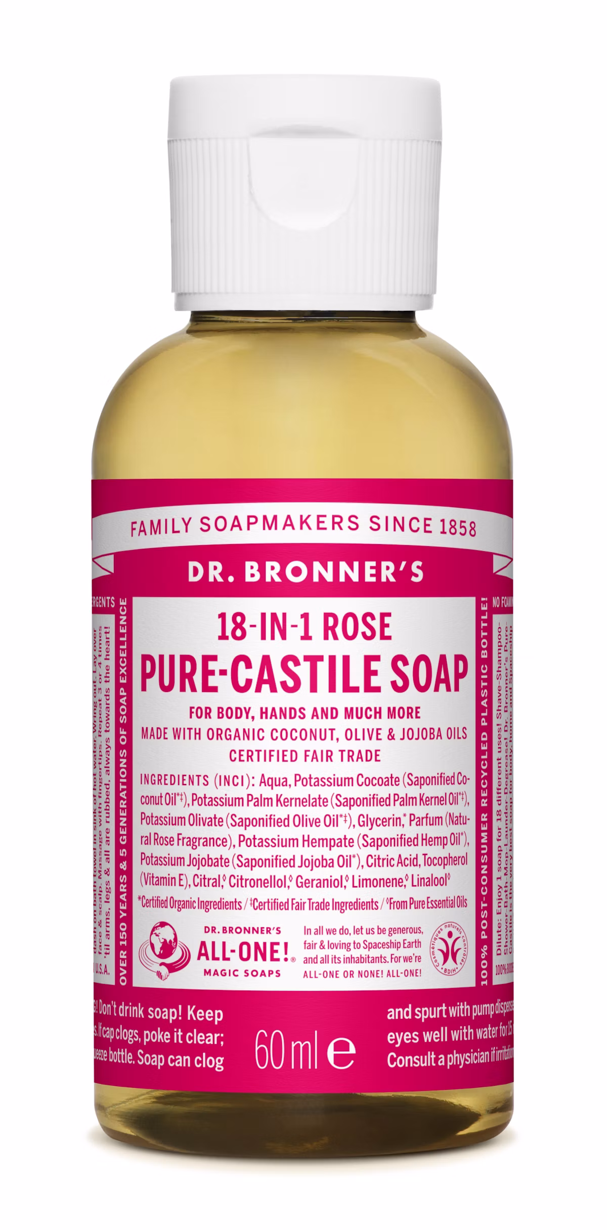 Dr. Bronner’s Magic Soap Rose 60 ml