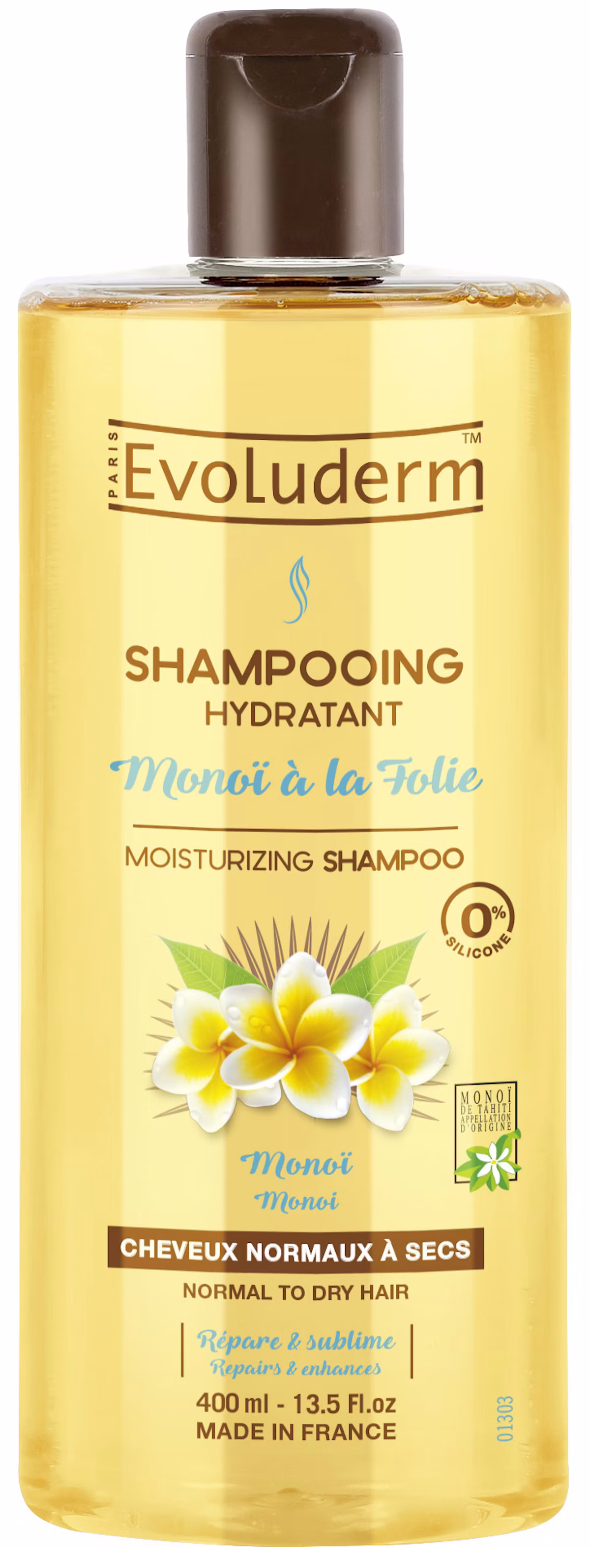 Evoluderm Moisturizing Shampoo Monoi A La Folie 400 ml