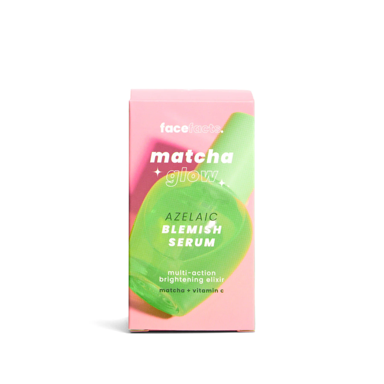 Face Facts Matcha Glow, Azelaic Blemish Serum, 30ml