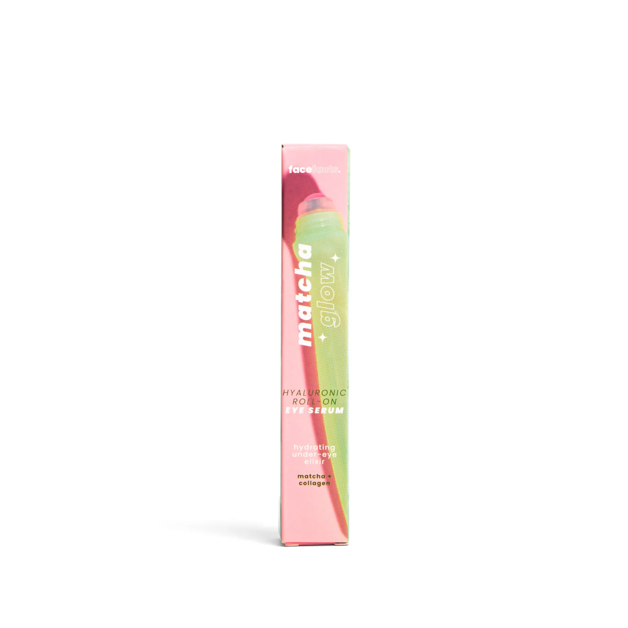 Face Facts Matcha Glow, Hyaluronic Roll On Eye Serum, 15ml
