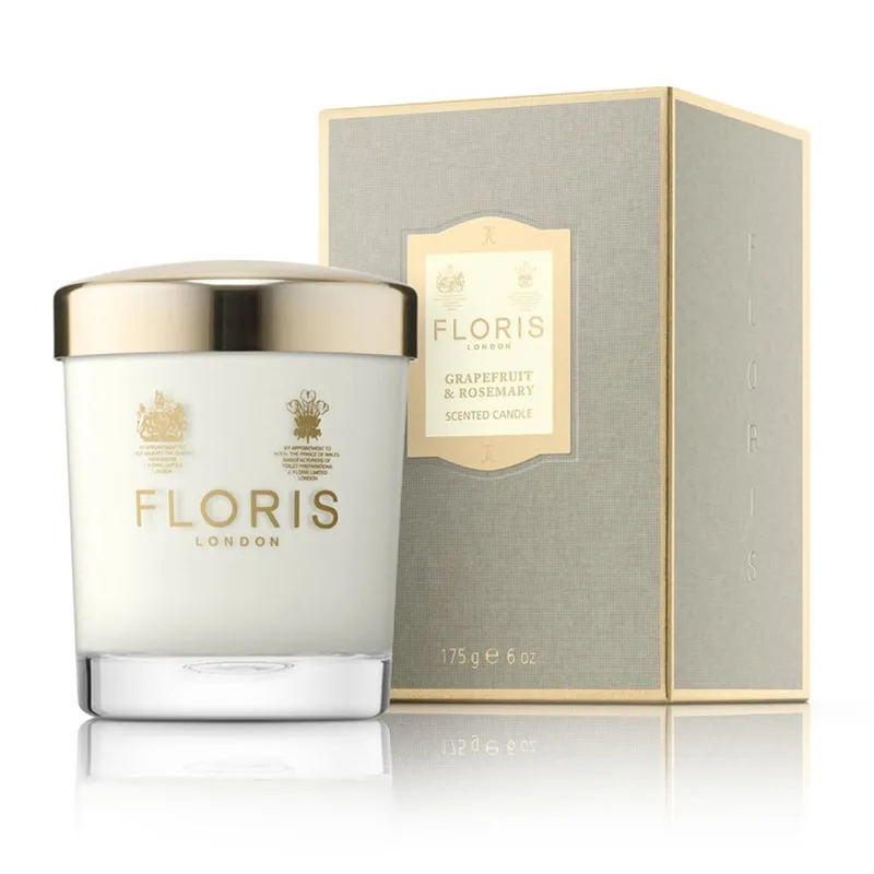 Floris - Grapefruit & Rosemary Scented Candle (175g)