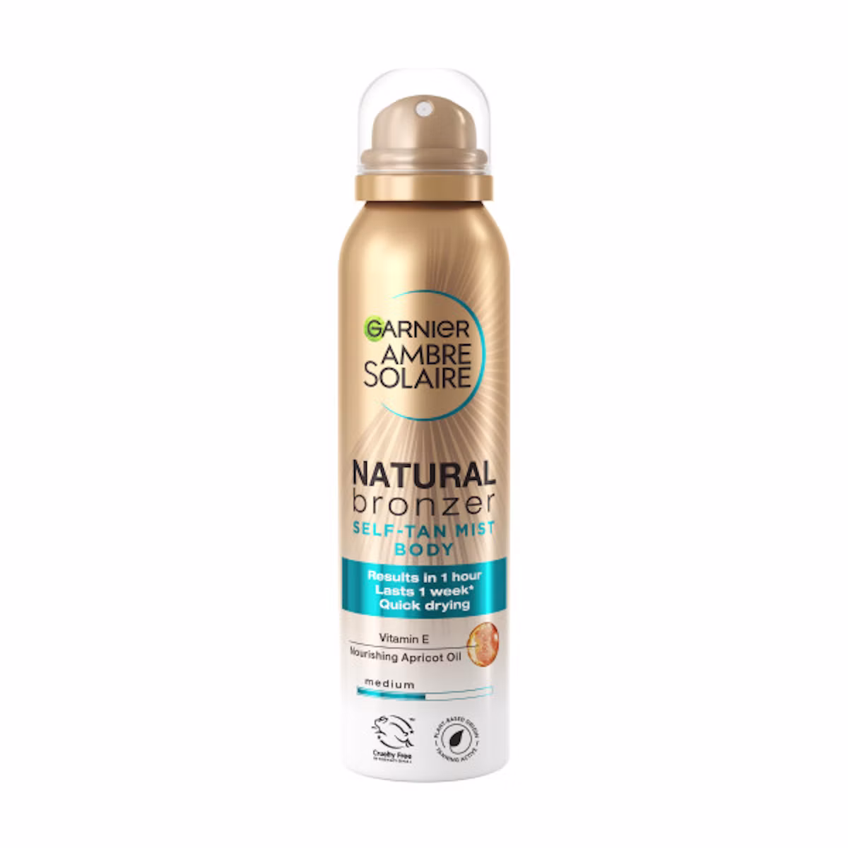 Garnier Ambre Solaire Bronzer Sun Tan Body Spray Medium 150 ml