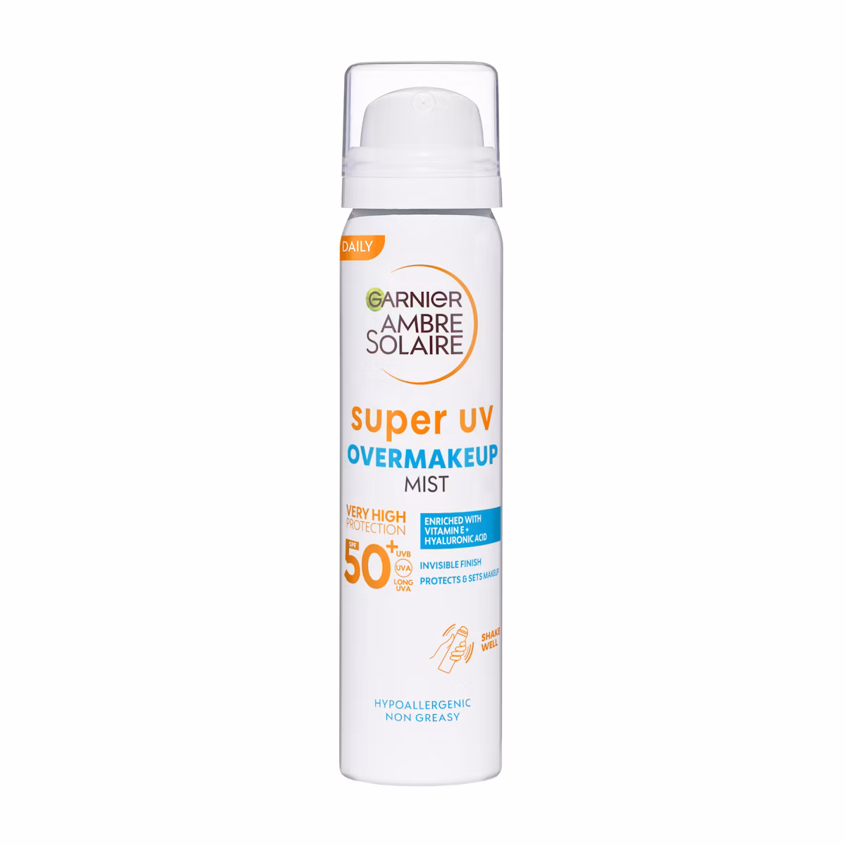 Garnier Ambre Solaire Super UV Over Makeup Mist With Hyaluronic Acid SPF50+ 75 ml