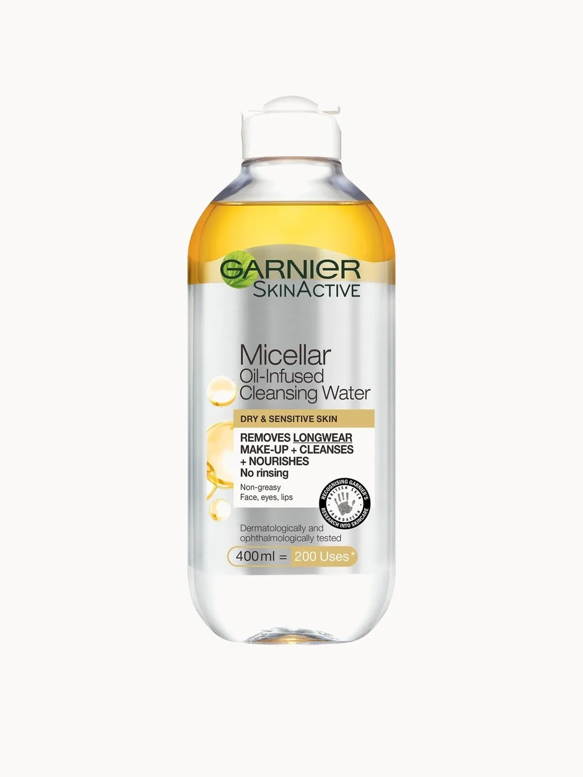 Garnier Micellar Water Oil Infused Facial Cleanser and Makeup Remover 400ml
