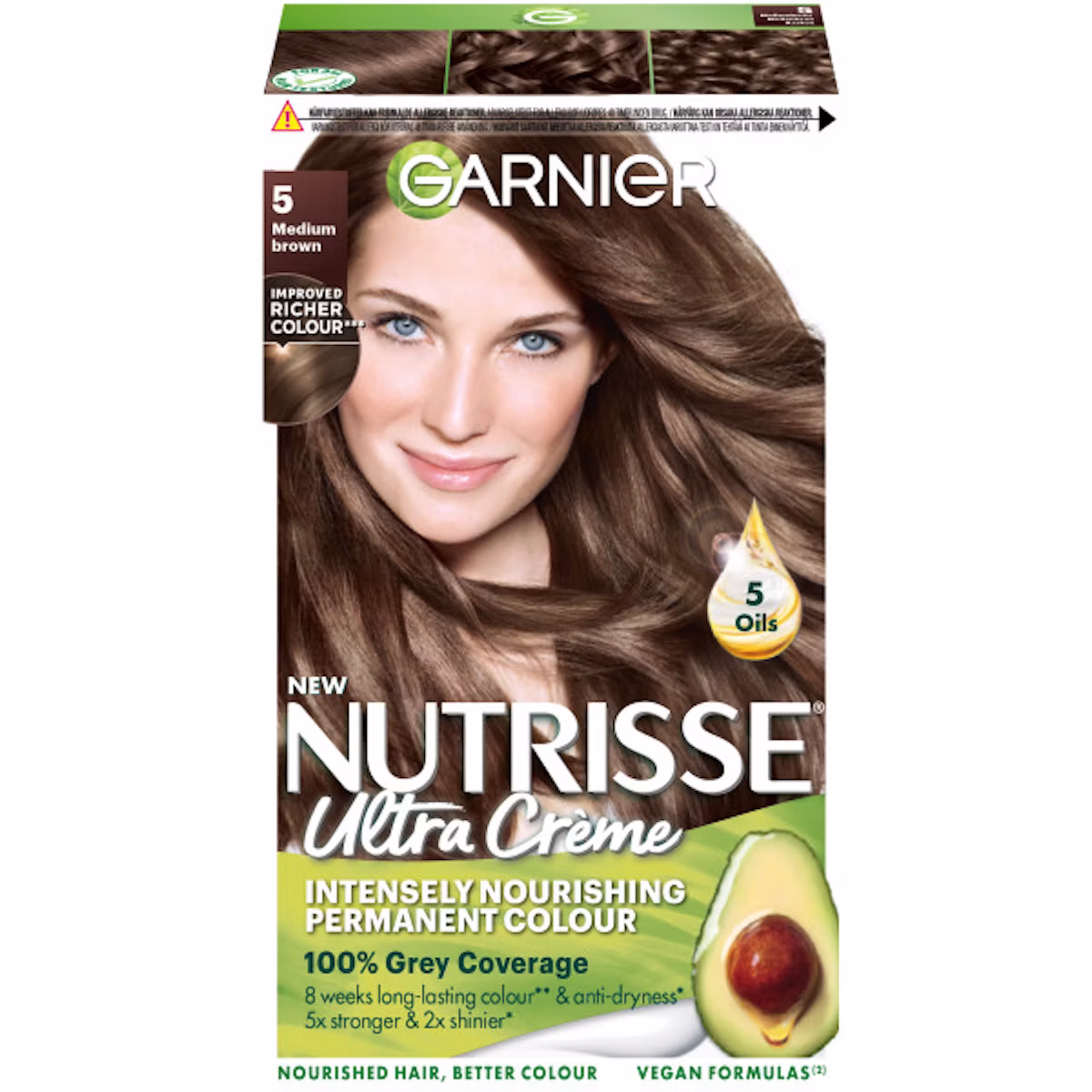 Garnier Nutrisse Cream 5 Medium Brown 1 pcs