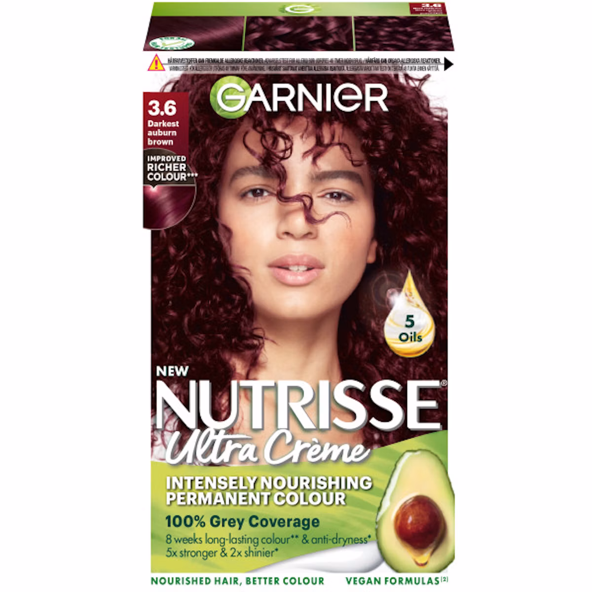 Garnier Nutrisse Creme 3.6 Red Dark Brown 1 pcs