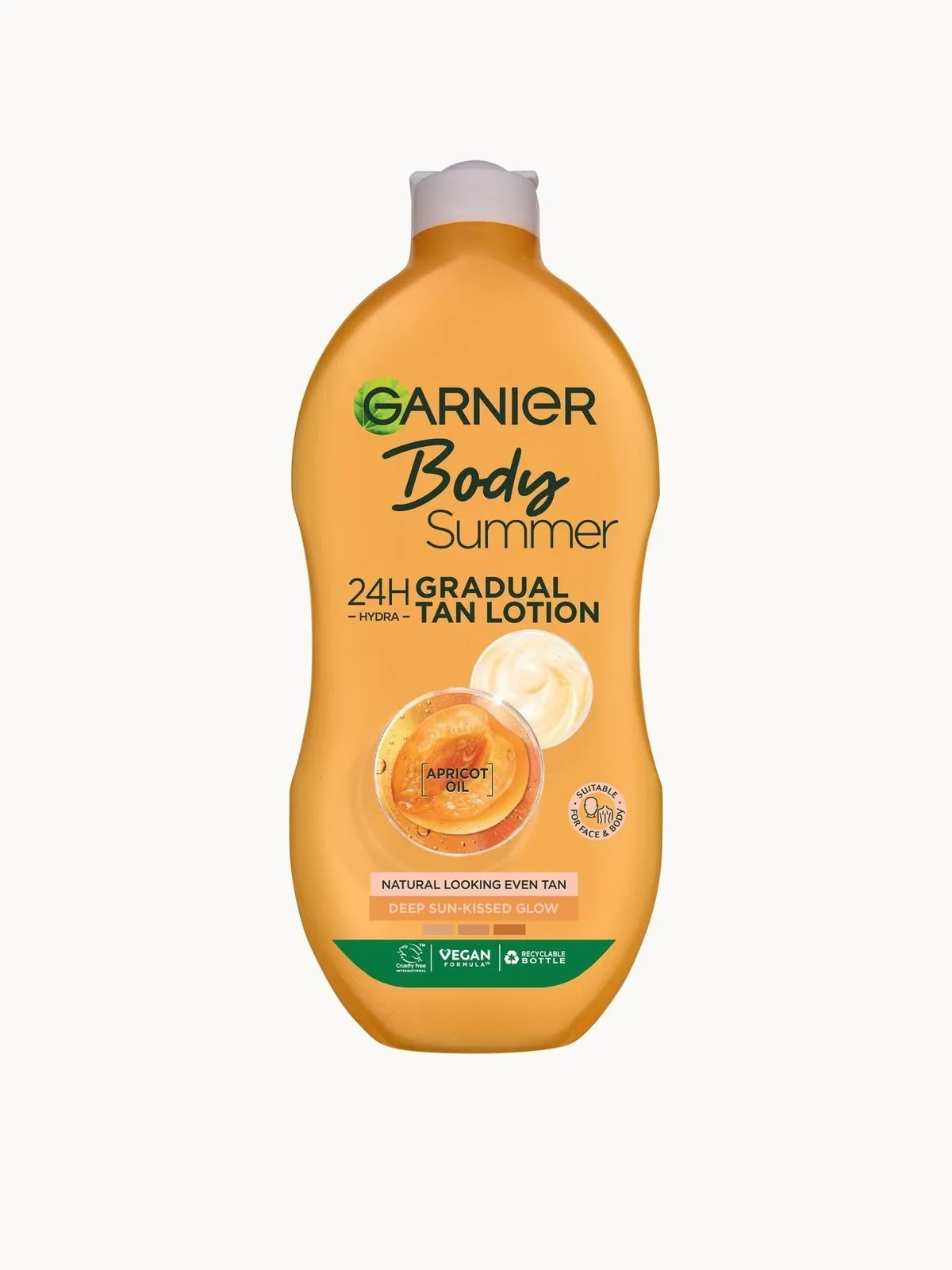 Garnier Summer Body Hydrating Gradual Tan Moisturiser Deep Sun-Kissed Glow 400ml