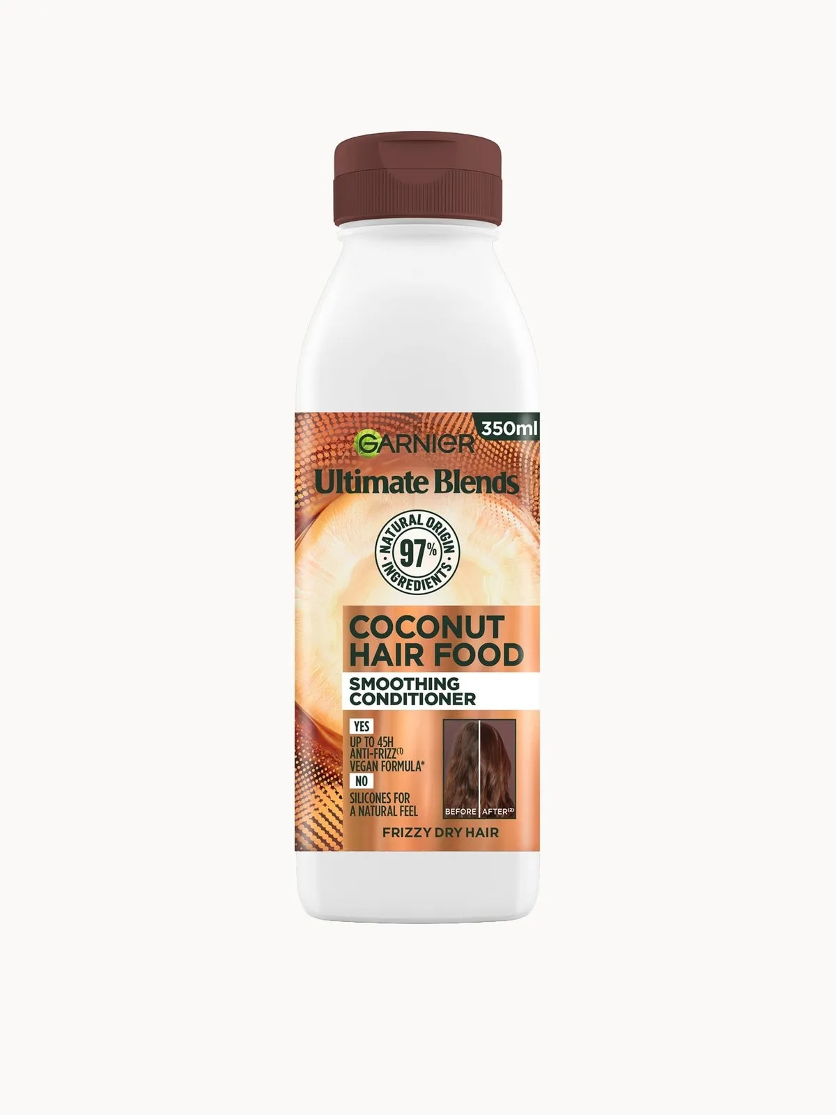 Garnier Ultimate Blends Smoothing Hair Food Coconut Conditioner for Frizzy Hair 350ml
