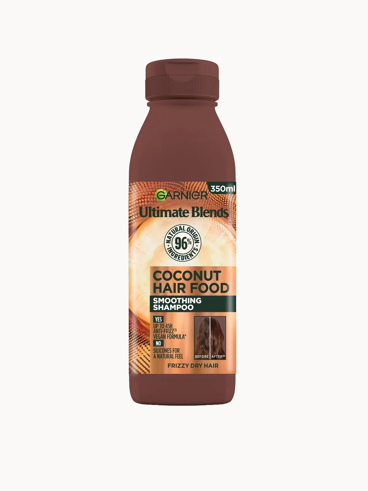 Garnier Ultimate Blends Smoothing Hair Food Coconut Shampoo For Frizzy Hair 350ml